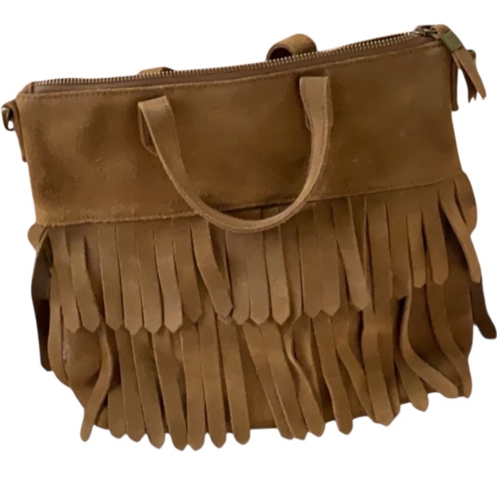 Madewell The Transport Crossbody: Suede Fringe Edition